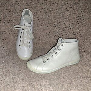 KEEN-Lorelai 1020497-Grey/Beige Leather Chukka Boots-Sz 7-Excellent